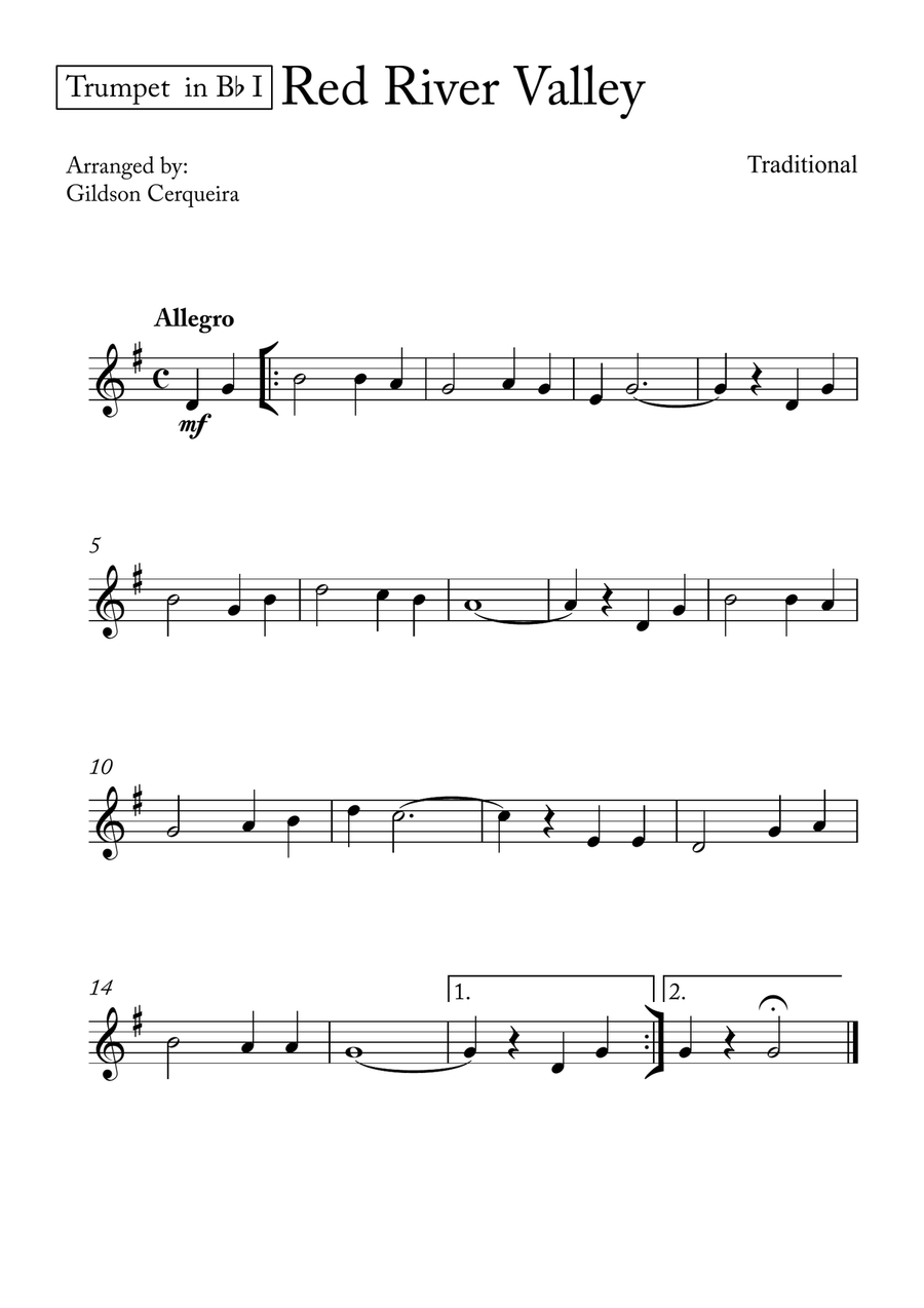 Red River Valley Red River Valley Brass Ensemble scores gallery preview page 3