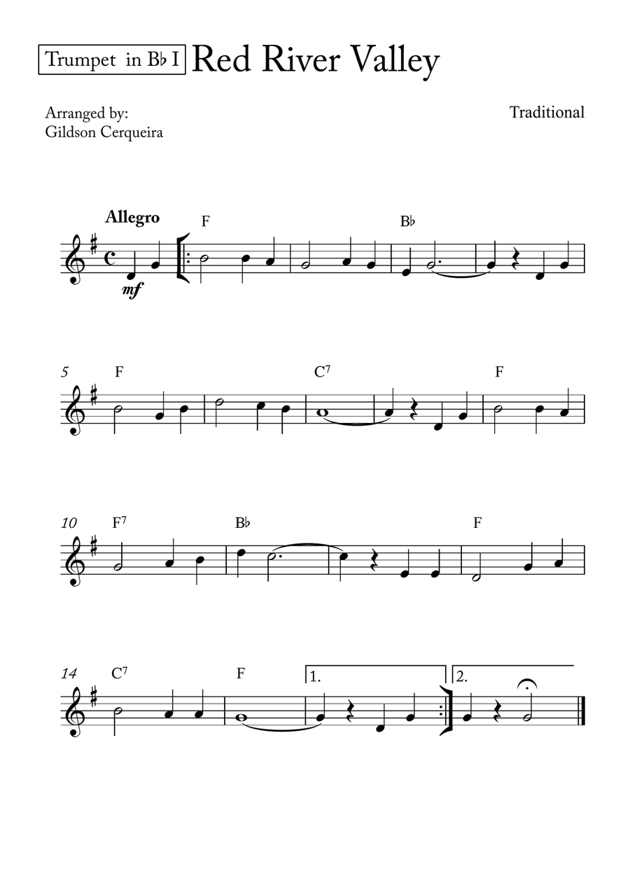 Red River Valley Red River Valley Brass Ensemble scores gallery preview page 3