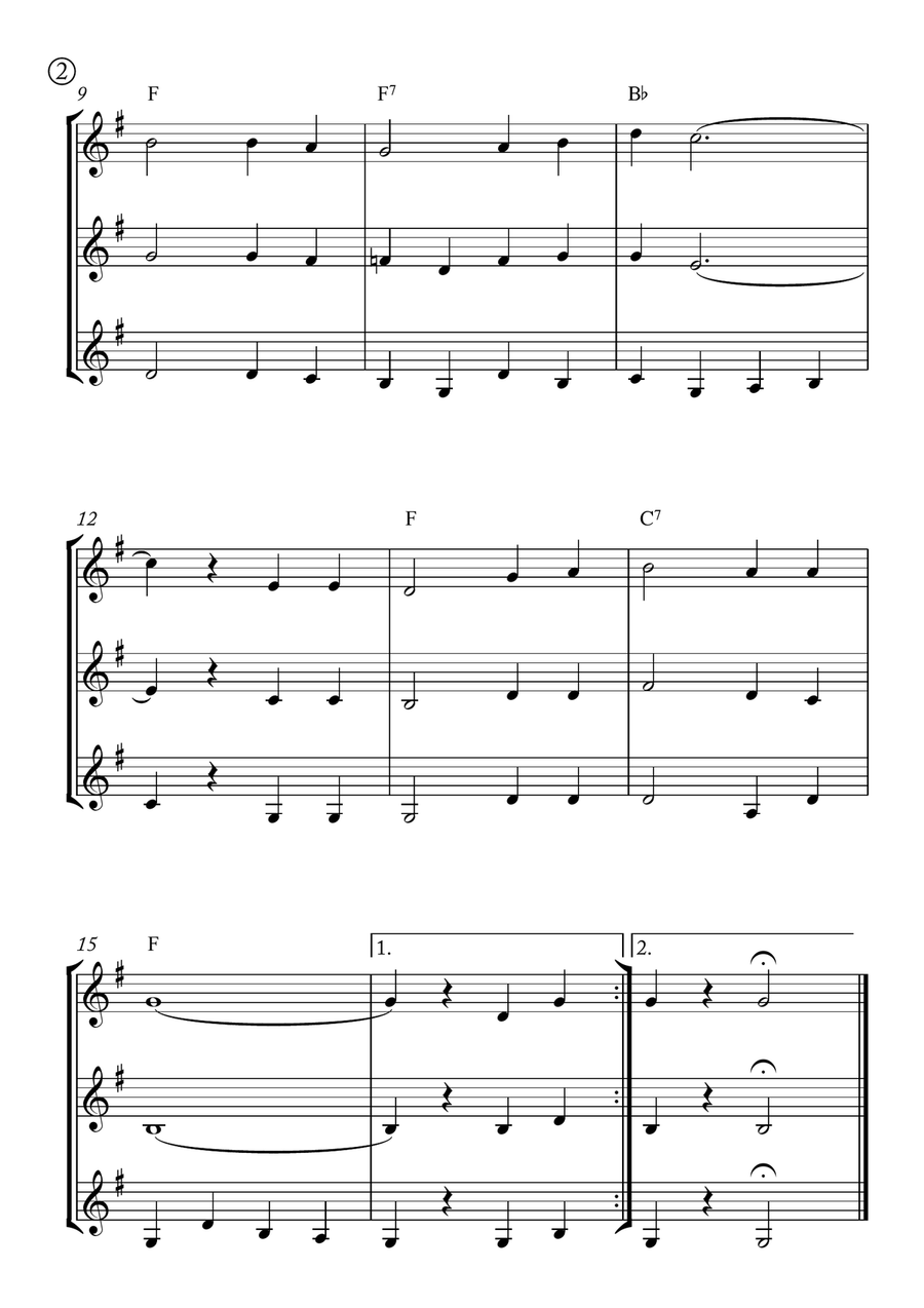 Red River Valley Red River Valley Clarinet Trio scores gallery preview page 2