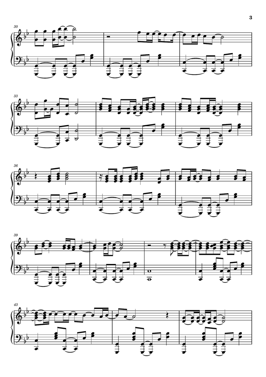 Soldier Of Love Soldier Of Love Piano Solo scores gallery preview page 3