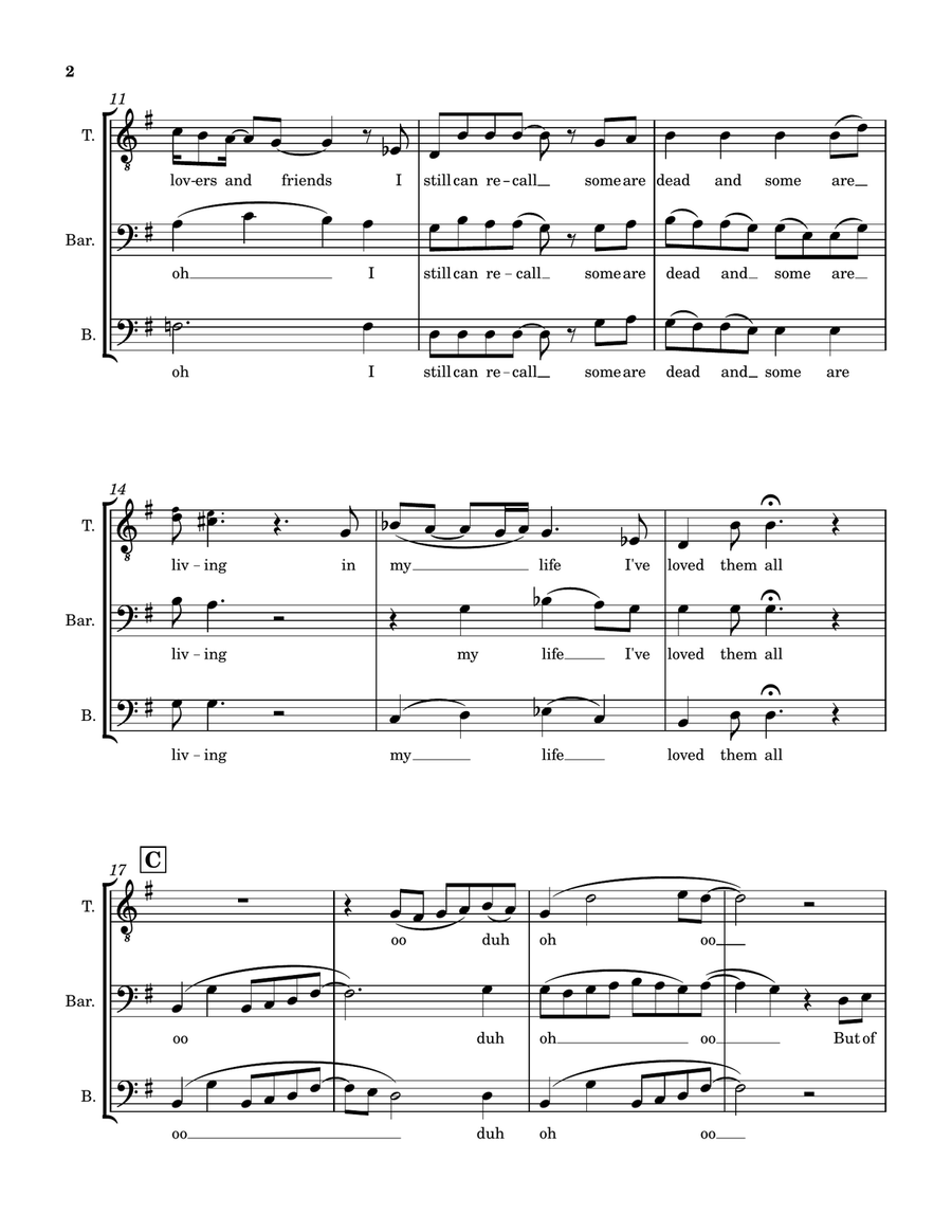 In My Life In My Life 3-Part scores gallery preview page 2