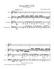 Bach's Sonata BWV 1032 for Flute Quartet
