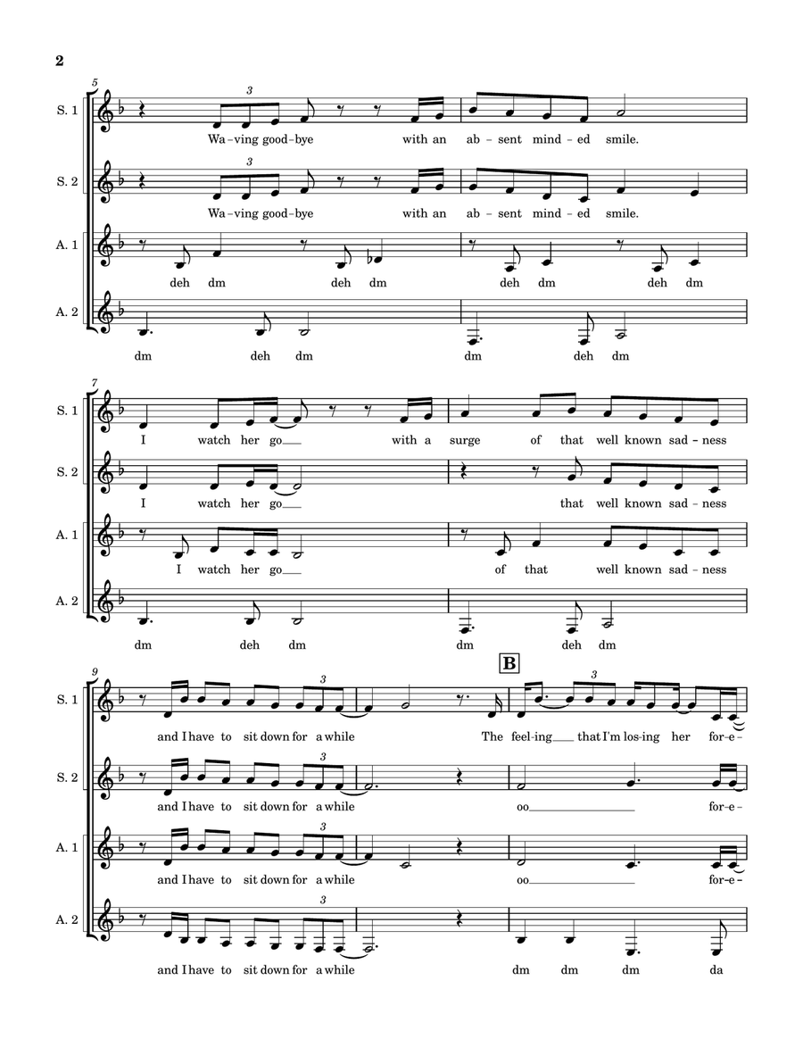 Slipping Through My Fingers SSAA scores gallery preview page 2