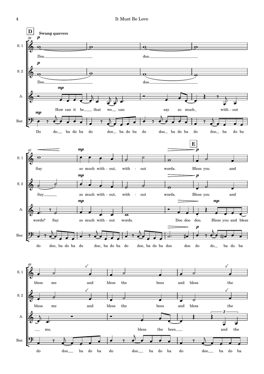 It Must Be Love (arr. Hazel Hannam) Choir scores gallery preview page 4