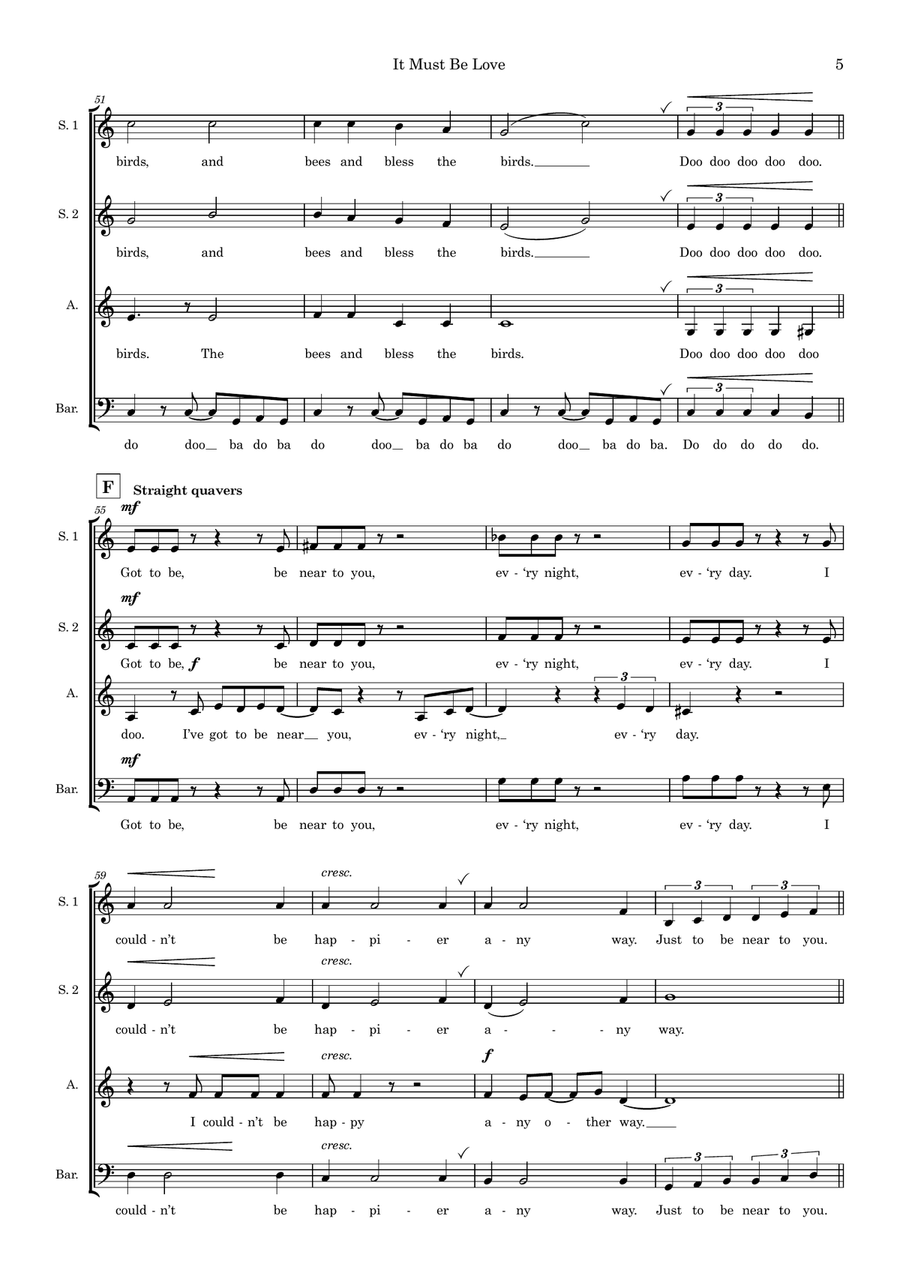 It Must Be Love (arr. Hazel Hannam) Choir scores gallery preview page 5