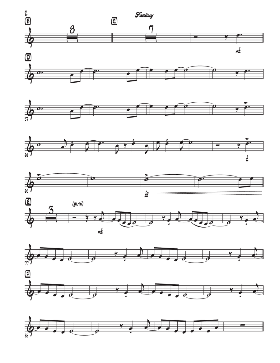 Fantasy Fantasy Jazz Ensemble scores gallery preview page 2