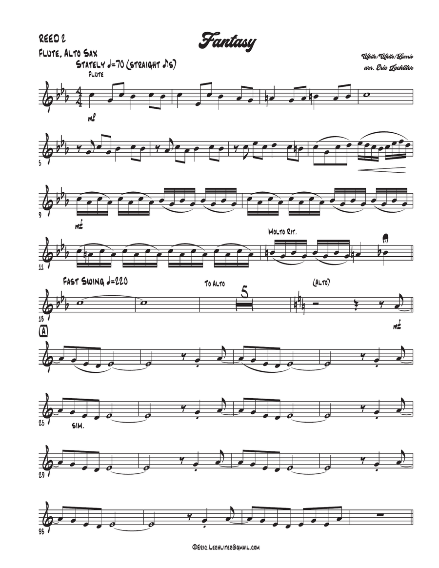 Fantasy Fantasy Jazz Ensemble scores gallery preview page 6