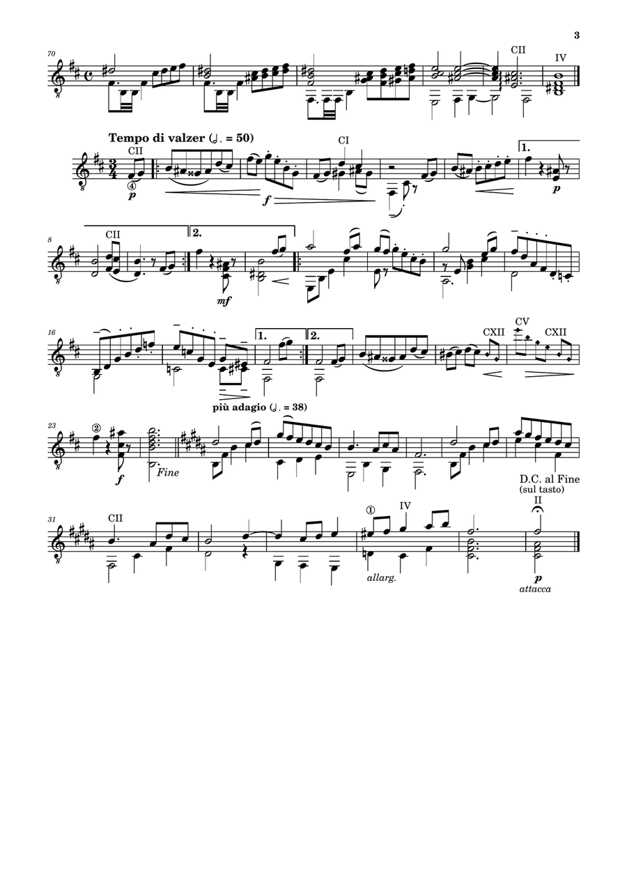 Suite pour la Guitare (Guitar Suite in B minor) Chamber Music scores gallery preview page 3
