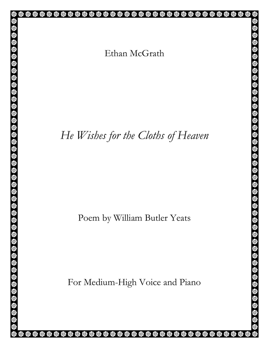 He Wishes for the Cloths of Heaven Piano, Vocal scores gallery preview page 1