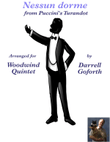 Nessun dorma from Turandot for Woodwind Quintet