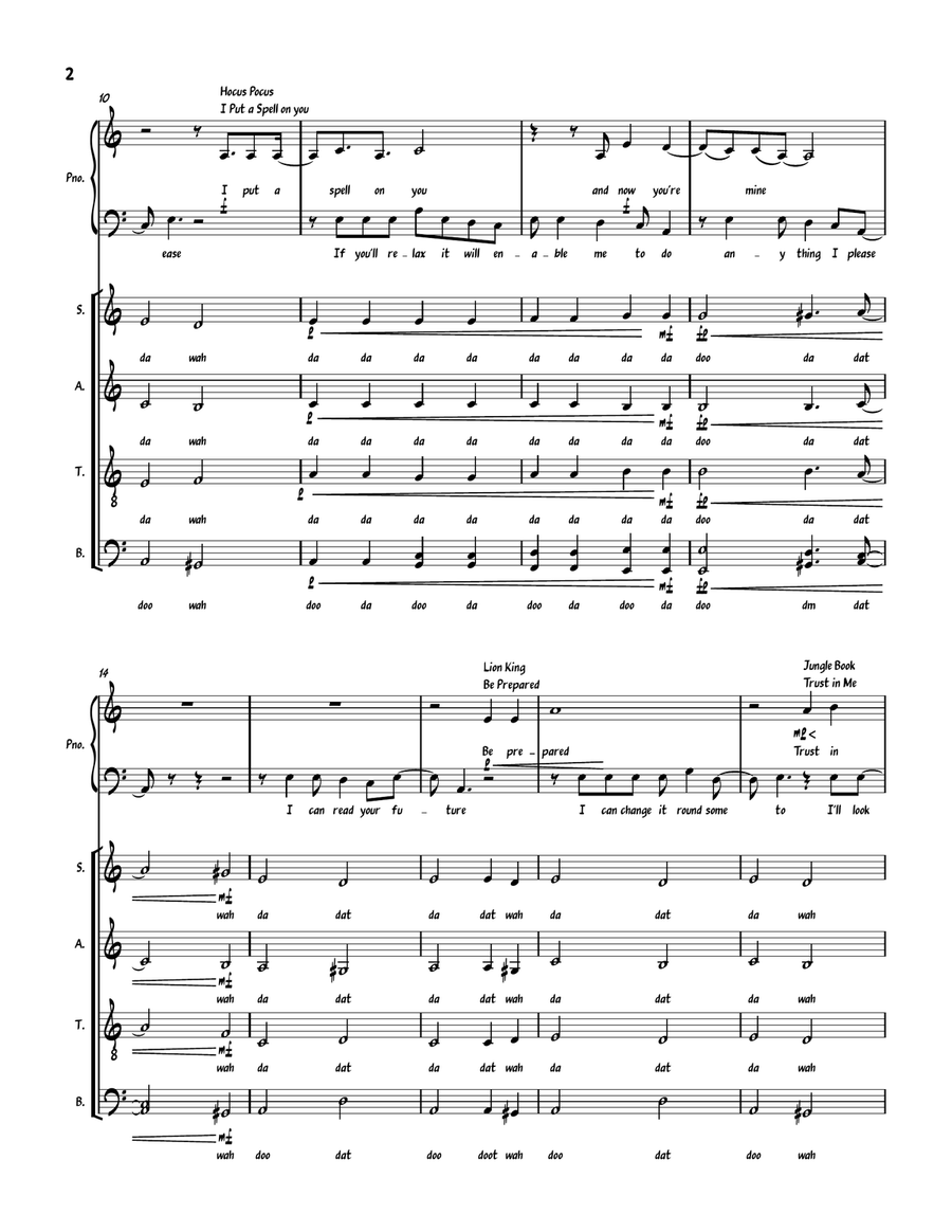 Friends On The Other Side 4-Part scores gallery preview page 2