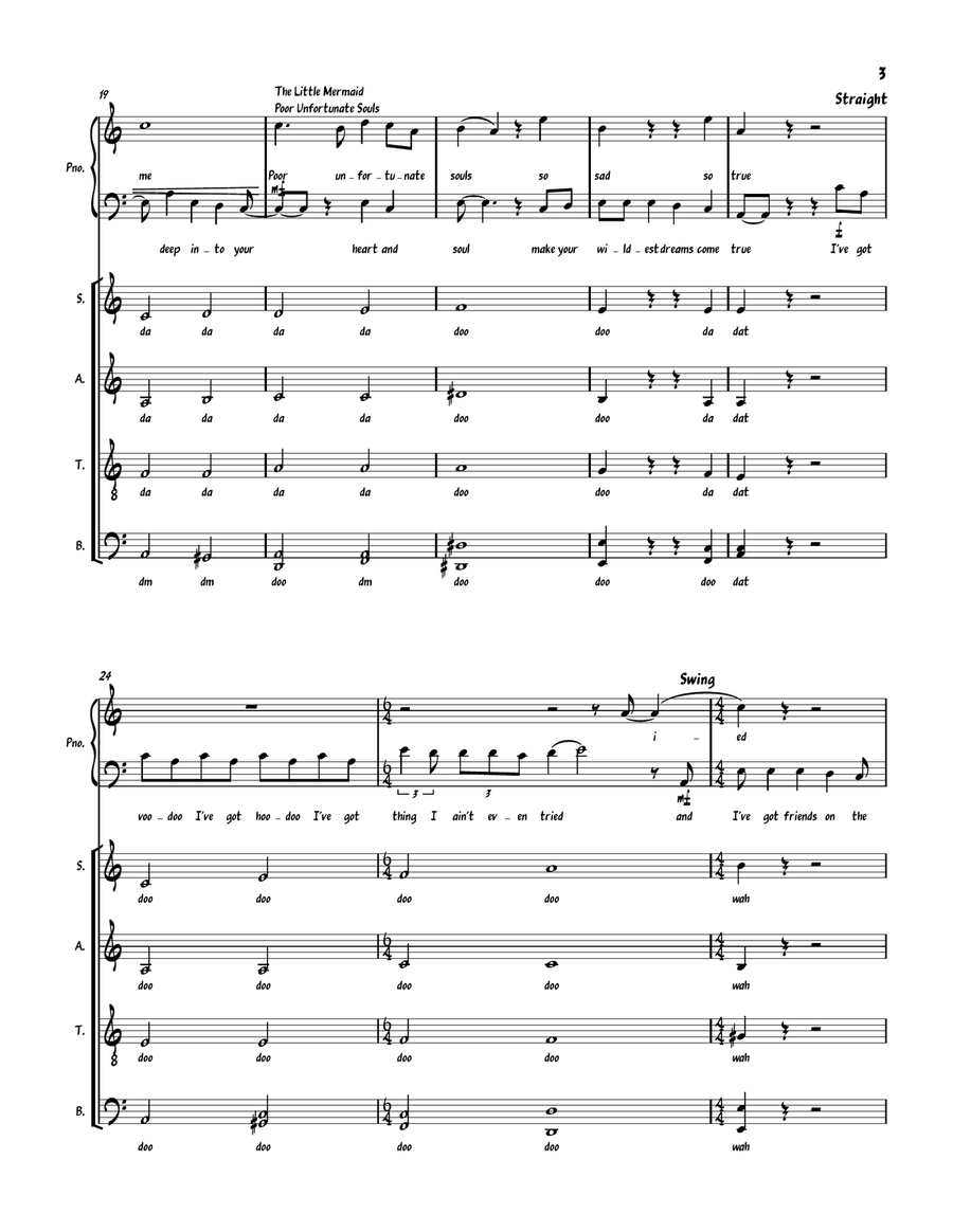 Friends On The Other Side 4-Part scores gallery preview page 3