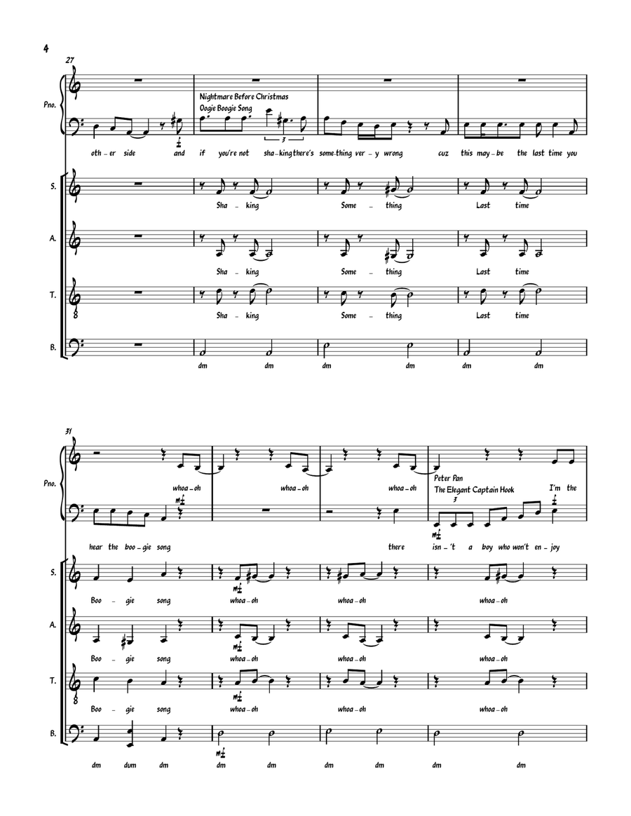 Friends On The Other Side 4-Part scores gallery preview page 4
