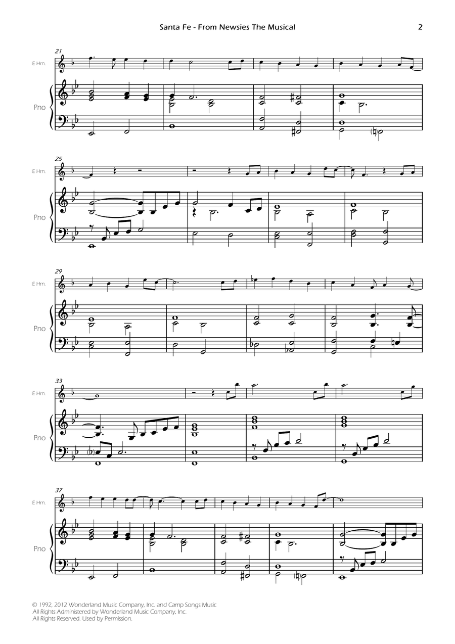 Santa Fe Santa Fe English Horn scores gallery preview page 4