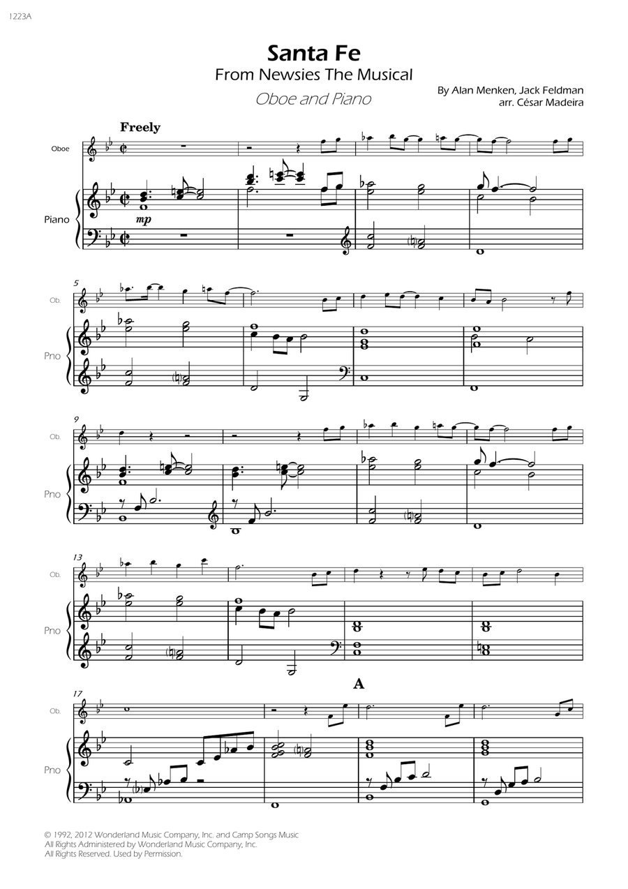 Santa Fe Santa Fe Piano scores gallery preview page 3