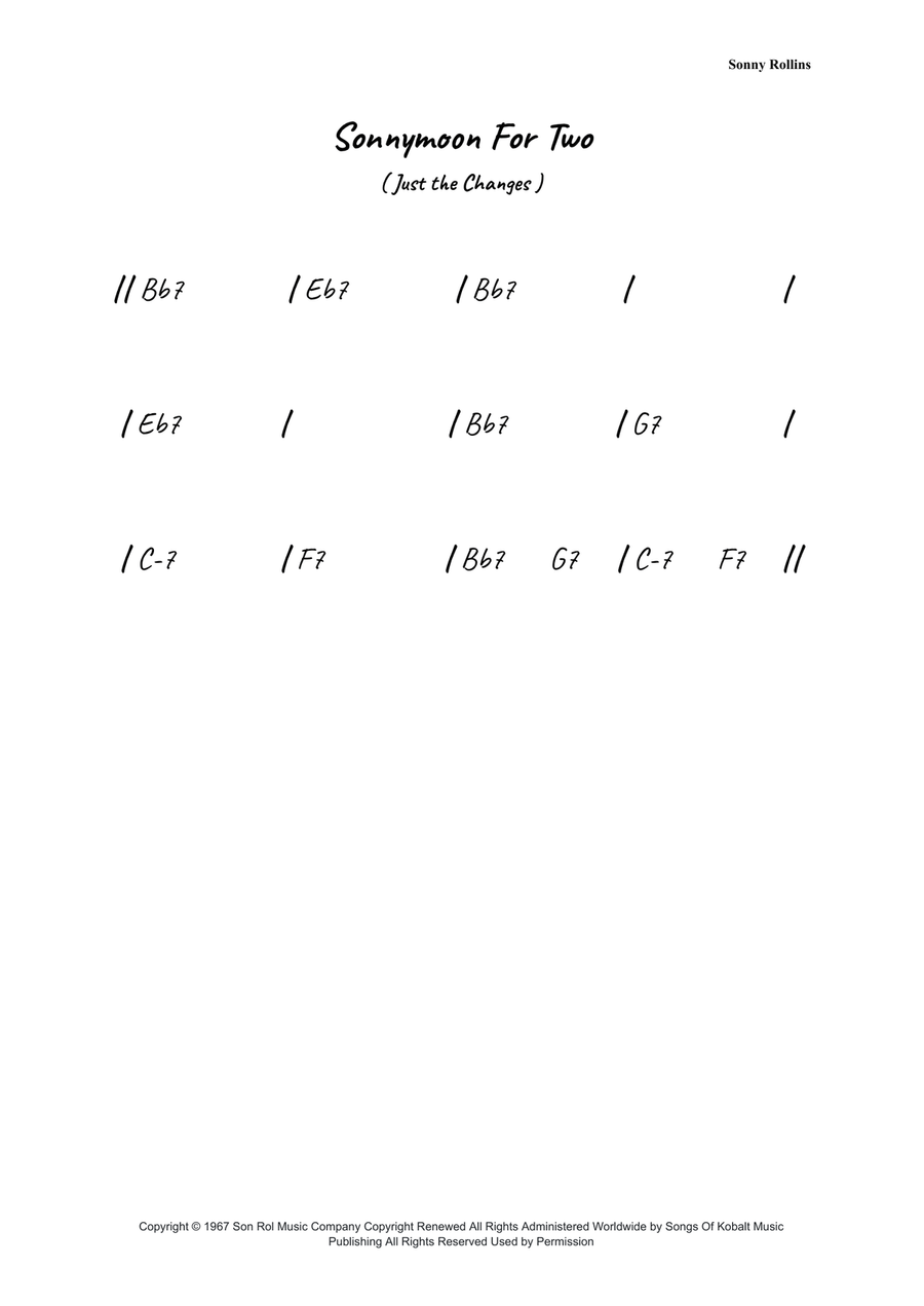 Sonnymoon For Two Sonnymoon For Two Piano scores gallery preview page 1