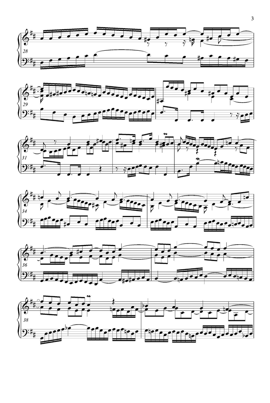 Preludio V BWV 874 - Johann Sebastian Bach Piano Solo scores gallery preview page 3
