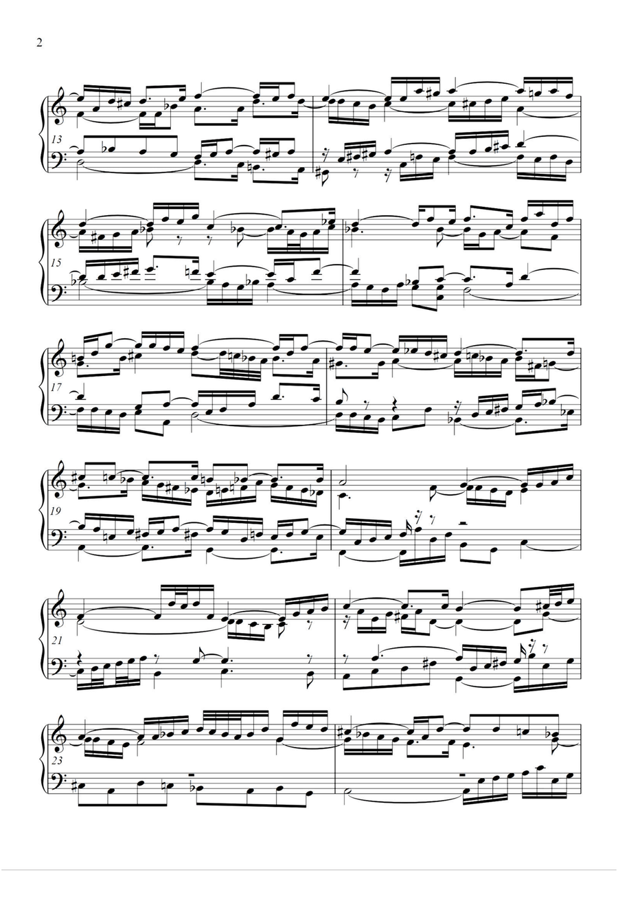 Preludio ⅠBWV 870 - Johann Sebastian Bach Piano Solo scores gallery preview page 2