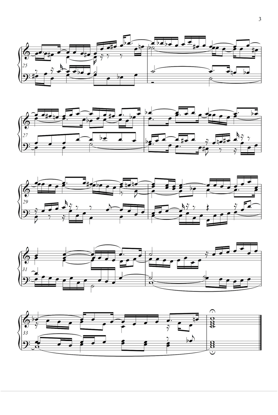 Preludio ⅠBWV 870 - Johann Sebastian Bach Piano Solo scores gallery preview page 3