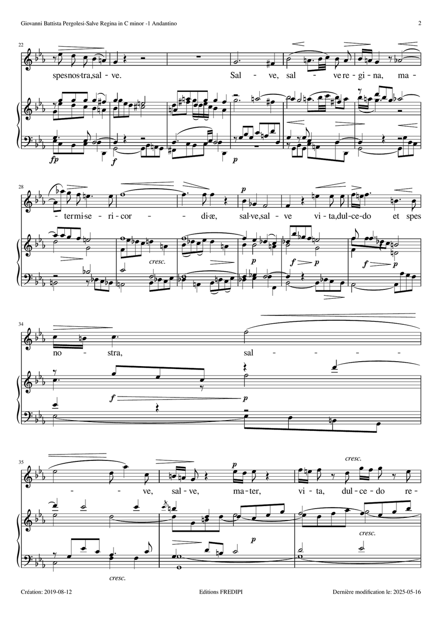 Salve Regina Salve Regina SA scores gallery preview page 2