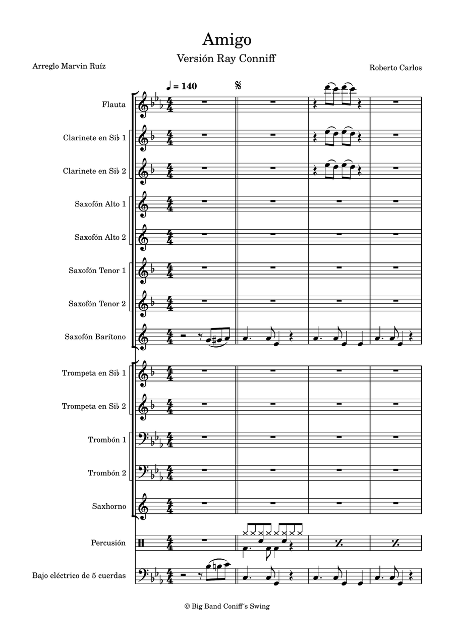 Amigo Amigo Concert Band scores gallery preview page 1