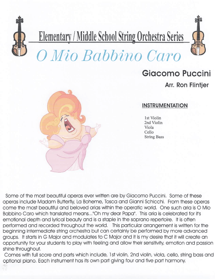 O Mio Babbino Caro String Orchestra scores gallery preview page 2