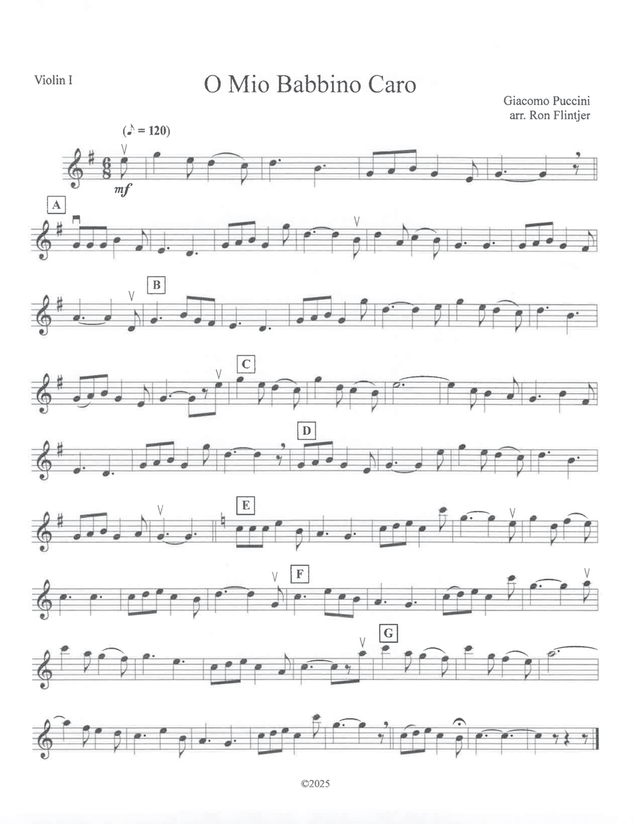 O Mio Babbino Caro String Orchestra scores gallery preview page 3