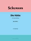 Die Hutte, by Schumann, Op.119 No.1, in A flat Major