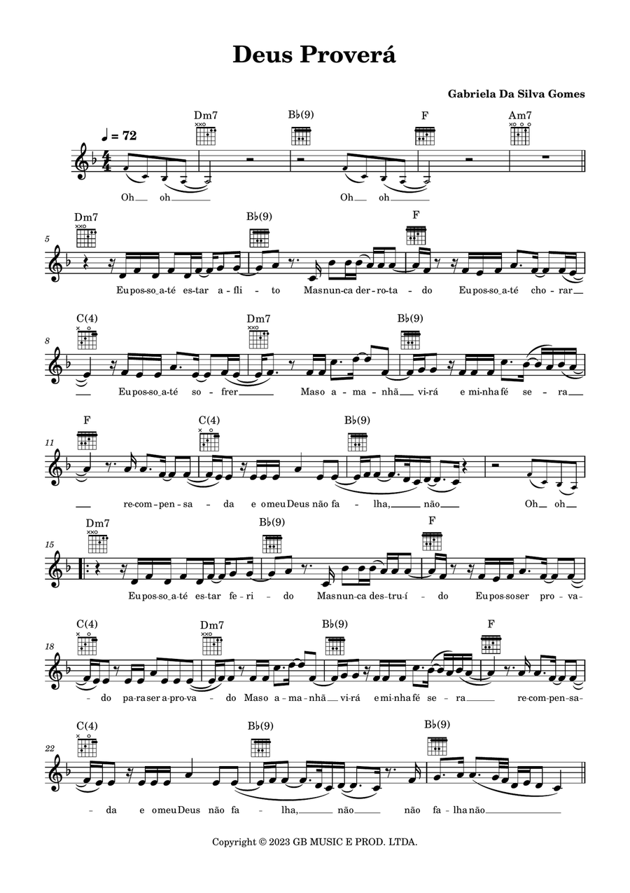 Deus Provera Deus Provera Guitar scores gallery preview page 1