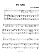 Die Hutte, by Schumann, Op.119 No.1, in F Major Piano, Vocal scores gallery preview page 3