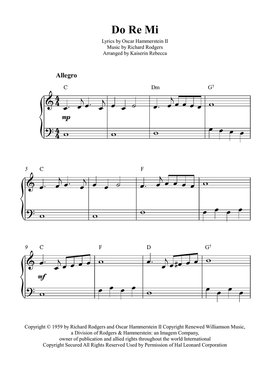 Do-Re-Mi Do-Re-Mi Piano Method scores gallery preview page 1