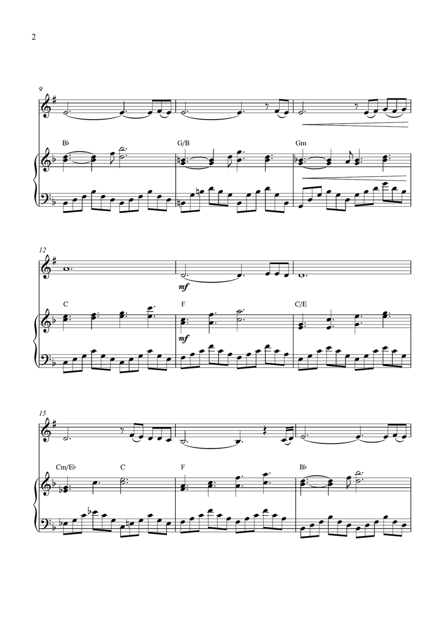 Non, Je Ne Regrette Rien Non, Je Ne Regrette Rien B-Flat Clarinet scores gallery preview page 2