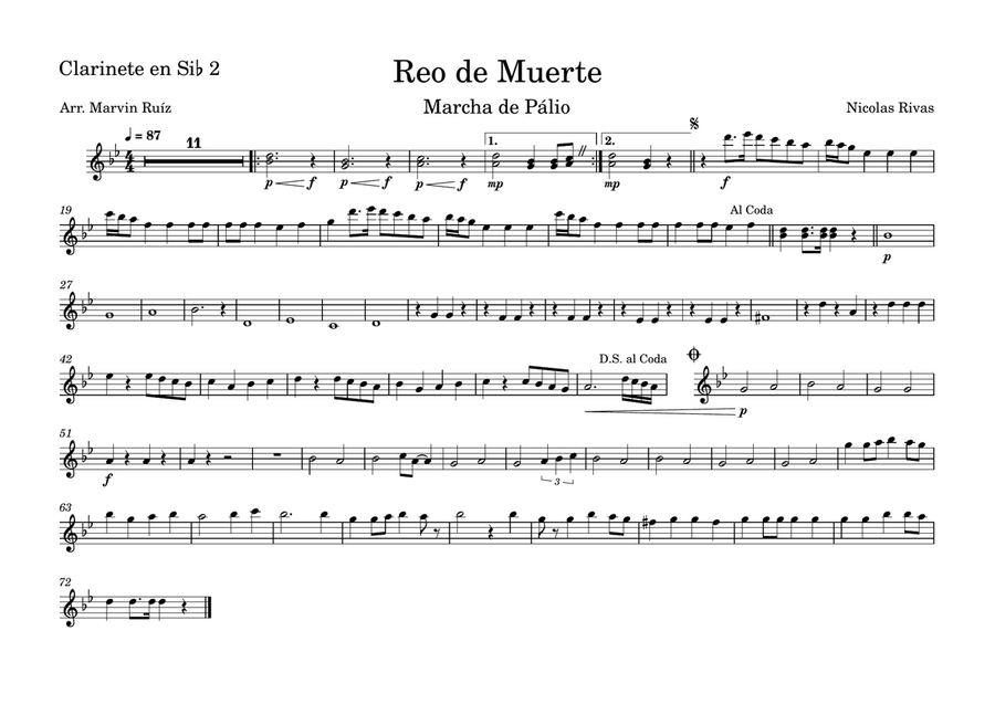 Reo de Muerte Reo de Muerte Concert Band scores gallery preview page 3