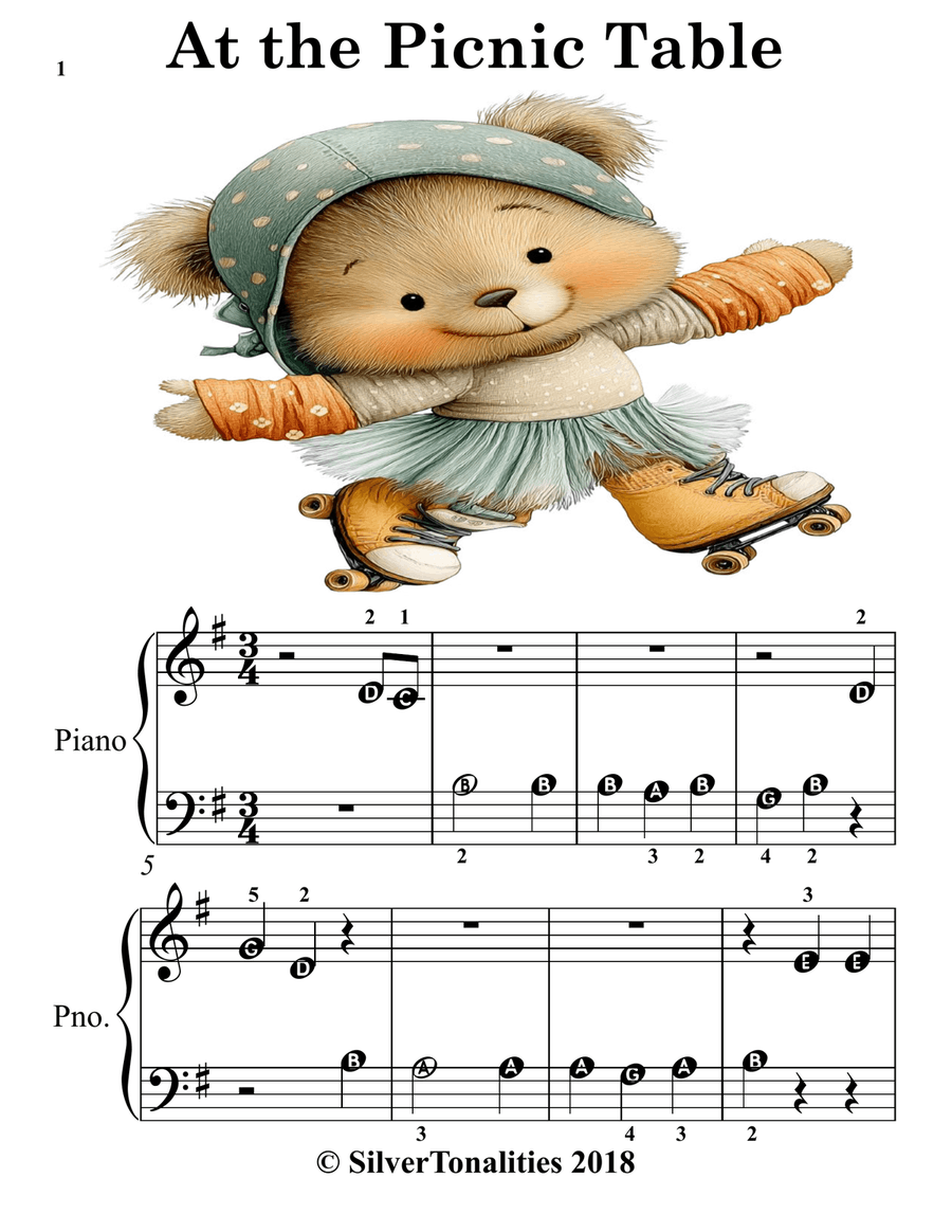 Peanut Butter Sandwiches for Beginner Piano Piano Method scores gallery preview page 3