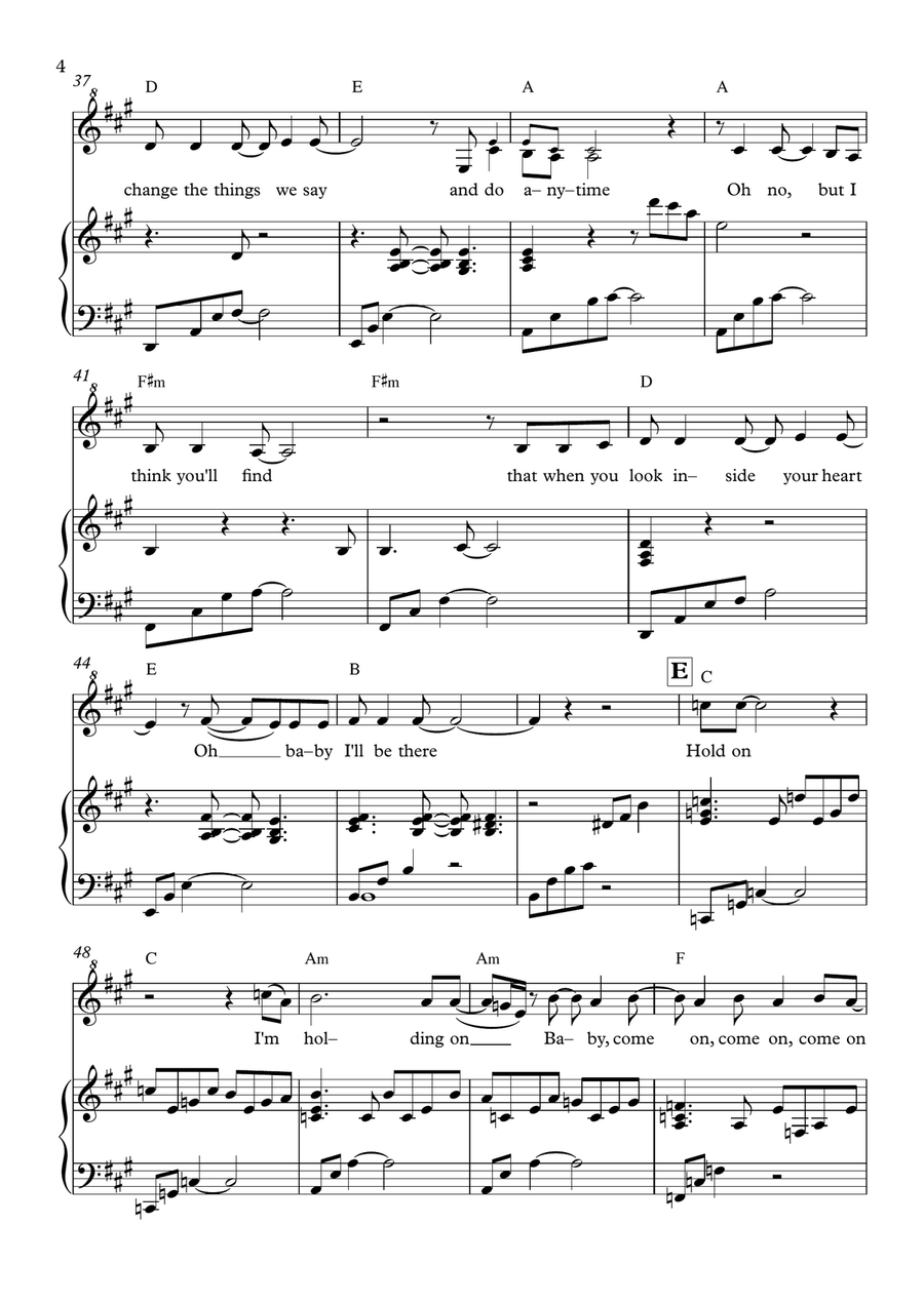 Can't Stop Loving You Can't Stop Loving You Piano, Vocal scores gallery preview page 4