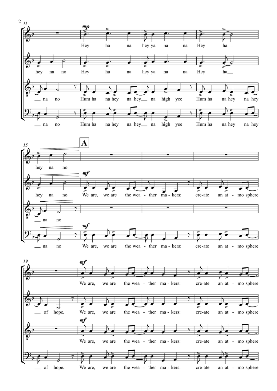 Weather Makers 4-Part scores gallery preview page 4