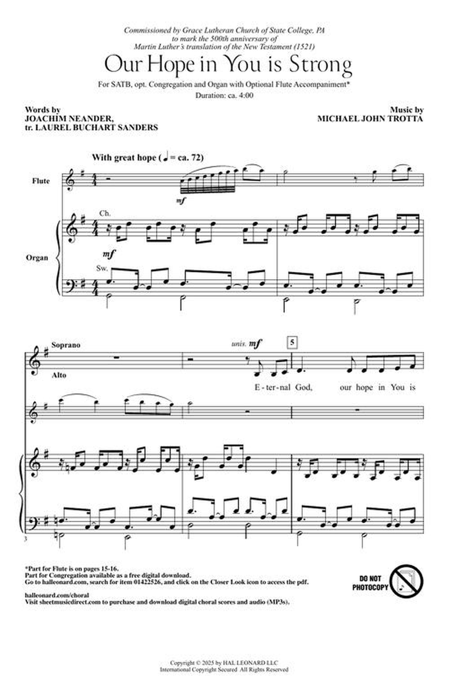 Our Hope In You Is Strong 4-Part scores gallery preview page 3