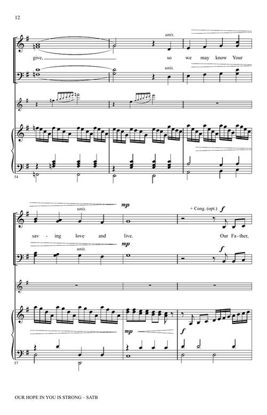 Our Hope In You Is Strong 4-Part scores gallery preview page 6
