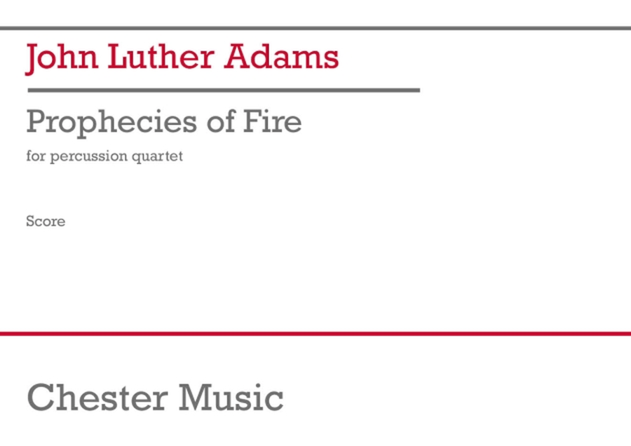 Prophecies Of Fire (score) - John Luther Adams Score scores gallery preview page 1