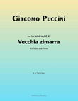 Vecchia zimarra, by Giacomo Puccini, in e flat minor