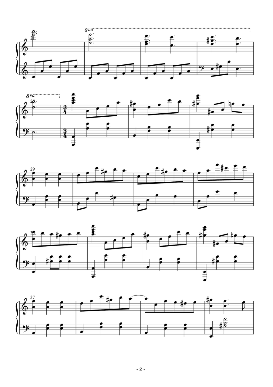Noir Waltz Noir Waltz Piano Solo scores gallery preview page 2