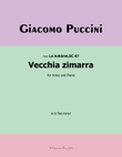 Vecchia zimarra, by Giacomo Puccini, in b flat minor