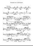 Prelude No.3 (for Left Hand)