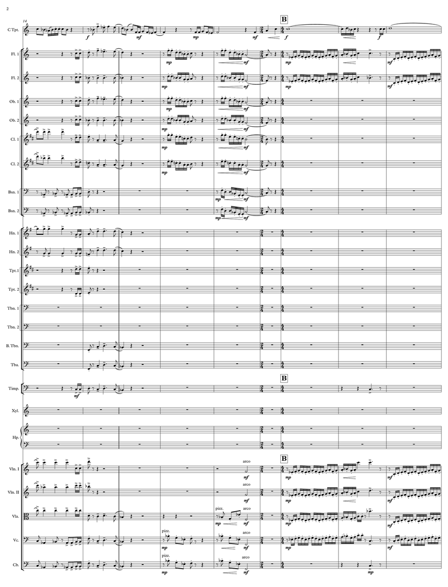 TRUMPET SONATINE - Score Only Full Orchestra scores gallery preview page 2
