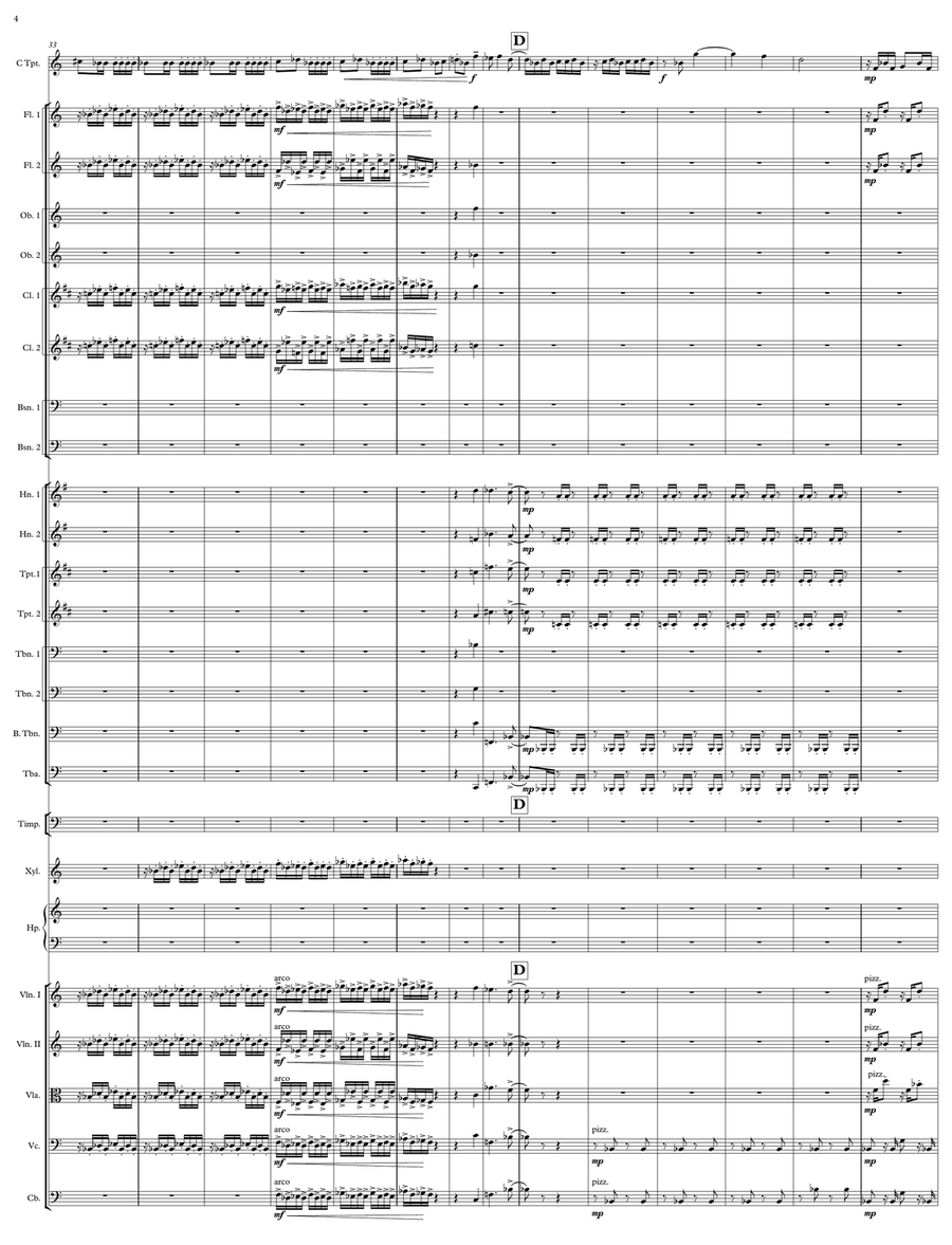 TRUMPET SONATINE - Score Only Full Orchestra scores gallery preview page 4