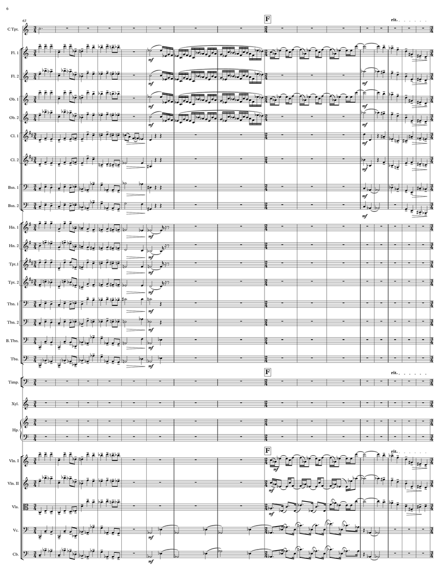 TRUMPET SONATINE - Score Only Full Orchestra scores gallery preview page 6
