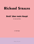 Breit uber mein Haupt, by Richard Strauss, Op.19 No.2, in A flat Major