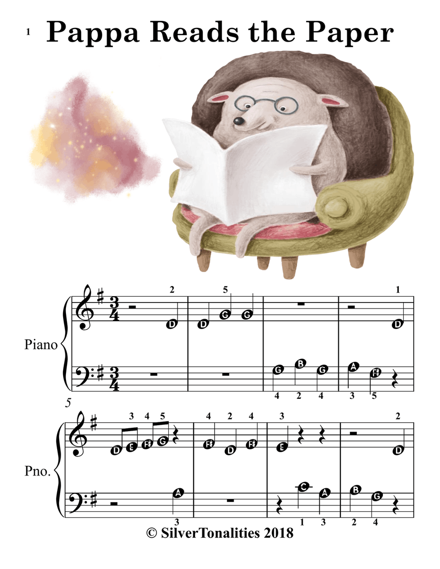 A Day in the Life of Mr. and Mrs. Hedgehog for Beginner Piano Piano Method scores gallery preview page 3