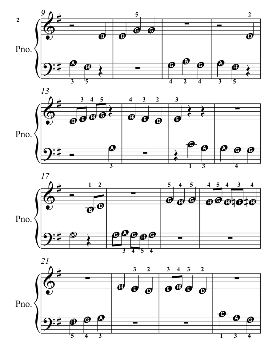 A Day in the Life of Mr. and Mrs. Hedgehog for Beginner Piano Piano Method scores gallery preview page 4