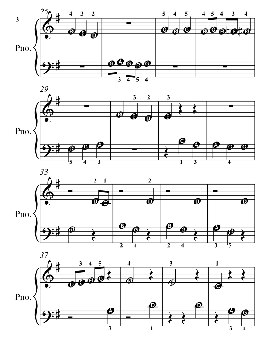 A Day in the Life of Mr. and Mrs. Hedgehog for Beginner Piano Piano Method scores gallery preview page 5